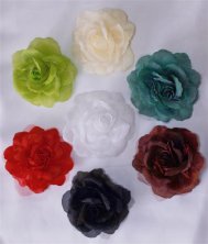 Rose Voile Curtain Tie Back