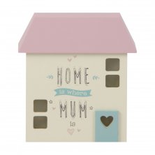Love Life MDF Light Up House Box - Mum's House
