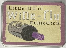 Jelly n Bean Wine Flu Remedies Storage Tin
