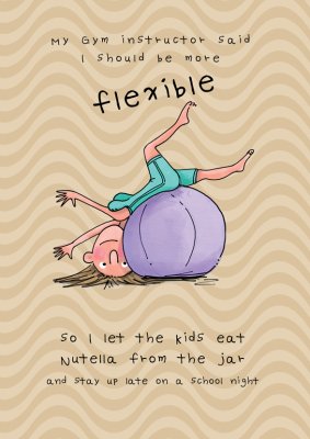 Naked Truth Flexible Nutella Birthday Greetings Card