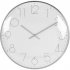 Hometime Round Wall Clock Chrome Plated - Silver